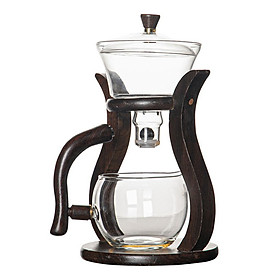 Lazy Kungfu Glass Tea Set Heat Resistant Tea Maker Teapot for Birthday Gift