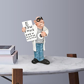 Doctor Statue Figurine Model Art Miniature for Home Bookshelf Decoration