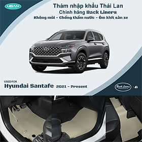 Thảm lót sàn ô tô UBAN cho xe Hyundai Santafe (2021 - 2023) - Nhập khẩu Thái Lan