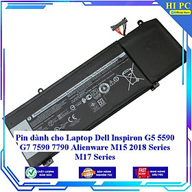 Pin dành cho Laptop Dell Inspiron G5 5590 G7 7590 7790 Alienware M15 2018 Series M17 Series - Hàng Nhập Khẩu 