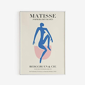 Tranh treo tường | Tranh Matisse Tate Modern - Woman Figure - Blue - Pink, Printable Wall Art, Matisse Poster