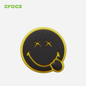 Huy hiệu jibbitz unisex Crocs Smiley Brand Tongue Out