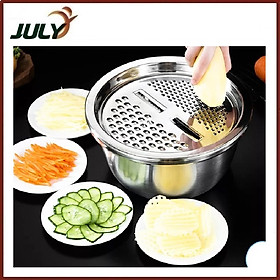 Mua BỘ NẠO BÀO CẮT ĐA NĂNG RAU CỦ 3 MÓN INOX TIỆN DỤNG - JL