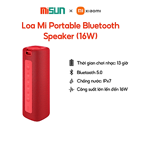 Loa Xiaomi Mi Portable Bluetooth Speaker (16W) | Kết nối Bluetooth 5.0 | Chống nước chuẩn IPx7 - Hàng Chính Hãng