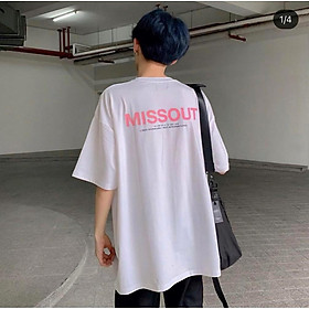 Áo thun tay lỡ MISSOUT phông Unisex nam nữ tee oversize form rộng pull Ulzzang Streetwear Hàn Quốc vải mềm