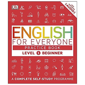 Sách English for Everyone Practice Book Level 1 Beginner