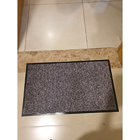 Thảm Welcome cao cấp kích thước 60x90CM CONDOR Đế cao su chống trượt DOORMAT Xám lông chuột