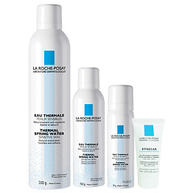 Combo Nước Khoáng Làm Dịu Và Bảo Vệ Da La Roche-Posay Thermal Spring Water (300 ml) + (150ml) tặng Nước Khoáng Làm Dịu Da (50ml) + Gel Rửa Mặt Dành Cho Da Dầu Nhạy Cảm Effaclar Purifying Foaming Gel (15ml) - 100792629