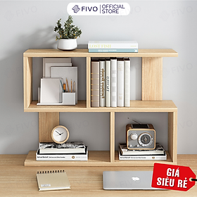 Hình ảnh Kệ Sách Để Bàn Gỗ MDF FIVO FB20 Thích Hợp Cho Bàn Học Dễ Lắp Ráp (60 x 20 x 60 cm)- Hàng Chính Hãng - Không Hộc