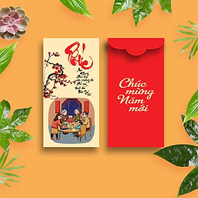 Bao Lì Xì - Chữ Phúc (Bộ 10 Cái)