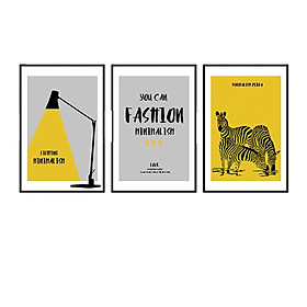 Bộ 3 Tranh Fashion Minimalish