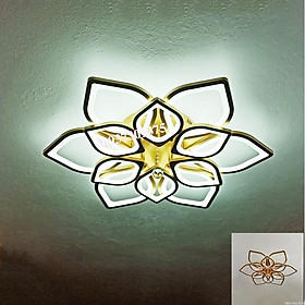 Mua Đèn ỐP Trần Led Hiện Đại 12 cánh Sen Màu Đồng_Ánh Sáng 3 Chế Độ