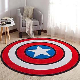 Non Slip Cartoon Printing Round Crawling Carpet for Computer Chair Kids Room
