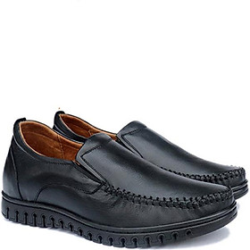 GIÀY TĂNG CHIỀU CAO  GIÀY CAO DÀNH CHO NAM GIỚI T&TRA  T65 MỌI   -   CAO 6CM GIÀY ĐỘN NAM CAO VƯỢT TRỘI - ĐEN - 42