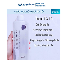 Nước Hoa Hồng Trắng Da Xóa Thâm Mụn Tàn Nhang Chiết Xuất Từ Lá Tía Tô