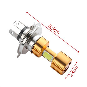 Đèn Fa Led 3 tim chân H4 ánh sáng trắng cho xe máy -TKBs.211