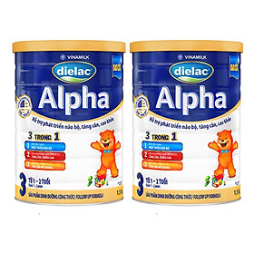 Bộ 2 hộp SỮA BỘT DIELAC ALPHA 3 1,5KG (CHO TRẺ TỪ 1 - 2 TUỔI)