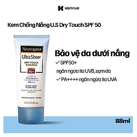 Kem Chống Nắng Mỏng Nhẹ Neutrogena U.S Dry Touch SPF 50 88ml
