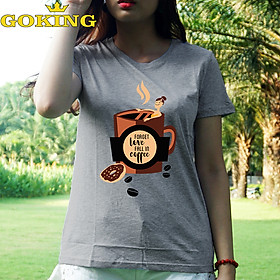 Crazy sales. Áo thun nữ GOKING in hình dễ thương, áo phông thoát nhiệt Nhật Bản 100 cotton thoáng mát, thấm hút mồ hôi, đánh bay cơn nóng mùa hè