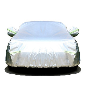 Bạt xe hơi, áo, bạt trùm xe hơi, xe ôtô 4 chỗ đến 7 chỗ, lớp bạc phản quang chống nóng, mưa, xước sơn, vải dù Polyester Oxford Fabric cao cấp không dễ rách -BPXM