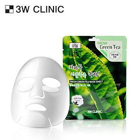 Mặt nạ chiết xuất từ trà xanh 3W CLINIC FRESH GREEN TEA MASK SHEET