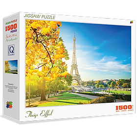 Bộ tranh xếp hình cao cấp 1500 mảnh ghép – Tháp Eiffel