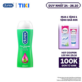 Durex Gel Bôi Trơn Play Massage 2 - in- 1 200ml