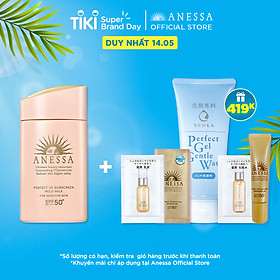 Sữa chống nắng dịu nhẹ cho da nhạy cảm và trẻ em Anessa SPF 50+ PA++++ 60ml