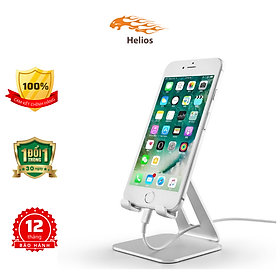 Mua Giá Đỡ Để Bàn Điện Thoại Di Động  Máy Tính Bảng  Ipad Hợp Kim Nhôm Hàng Chính Hãng Helios - Bạc