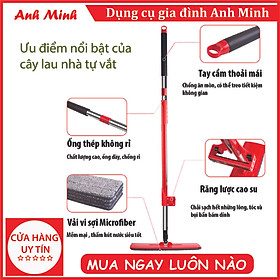 Mua CÂY LAU NHÀ TỰ VẮT XOAY 360 ĐỘ THÔNG MINH (cây lau chữ nhật)