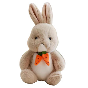 Stuffed Animals Carrot Scarf Soft Plush Rabbit Doll for Sofa Decoration