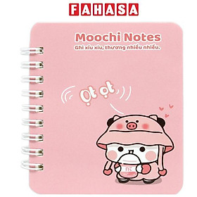 Sổ Lò Xo Moochi Notes A7 - Kẻ Ngang - 160 Trang 300gsm - The Sun 03