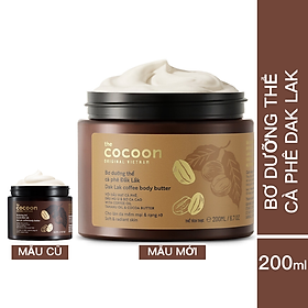 Bơ Dưỡng Thể Cocoon Cà Phê Đắk Lắk 200ml - Dưỡng ẩm toàn thân - Cocoon Dak Lak Coffee Body Butter