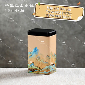 Hộp Thiếc Đựng Trà Hình Chữ Nhật Họa Tiết Mùa Xuân – Lon Đựng Trà, Cafe, Hạt Khô Nhiều Màu - HÀNG CHÍNH HÃNG MINIIN