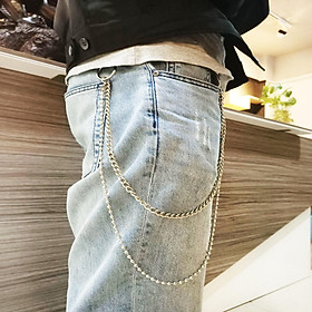 Dây xích móc đai quần jean 2 lớp