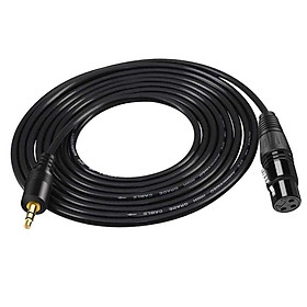 3.5mm TRS Stereo Male to XLR Female Balanced Audio Microphone Cable