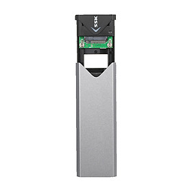 Hình ảnh Box chuyển SSD M2 Sata sang ổ cứng di động SSK SHE-C320 chuẩn 3.0 - Hỗ trợ đến 5Gbps (xám)