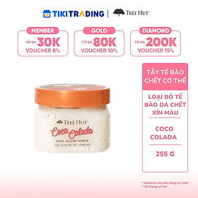 Tẩy tế bào chết cơ thể Tree Hut Shea Sugar Scrub Coco Colada 255g