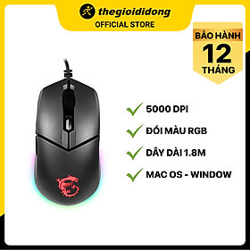 Mua Chuột có dây Gaming MSI Clutch GM11 - Hàng chính hãng - Đen