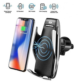 Mua Giá đỡ điện thoại cảm ứng cửa gió ô tô Smart Sensor Charger S5 silver - Home and Garden