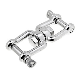 5-8pack 304 Marine Grade Stainless Steel Chain Anchor Swivel Jaw - Jaw Silver M6