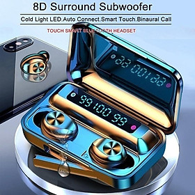 F9-10 TWS Bluetooth Headset Wireless Touch Music Sport Bass Earbuds