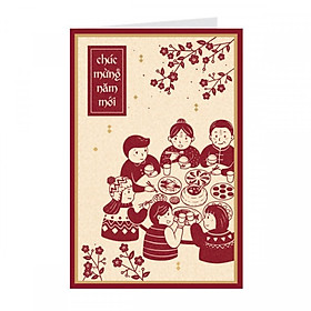 Combo 2 thiệp Tết, thiệp năm mới Grey 12-TT20