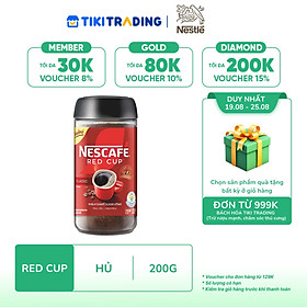 [19-25.08 QT đơn từ 999k] Cà phê hòa tan kết hợp rang xay NESCAFÉ RED CUP 200g