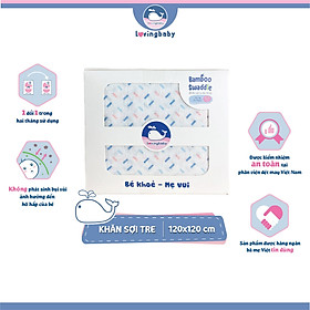 Khăn sợi tre lụa đa năng cho bé - Siêu thấm hút - Mềm mịn - An toàn cho da bé - Kích thước 120x120cm
