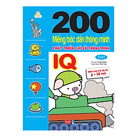 Download sách 200 Miếng Bóc Dán Thông Minh 2-10 Tuổi - Phát Triển Chỉ Số Thông Minh IQ (Tập 2)