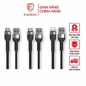 Mua Cáp sạc bọc dù màu đen 1M/1.5M Earldom EC-100 - Hàng chính hãng