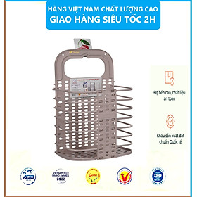 Mua Giỏ Đựng Đồ Thông Minh Gấp Gọn Việt Nhật Tặng Kèm Móc Dính Treo - Hàng Việt Nam