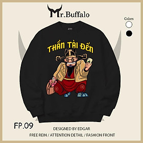 Áo Sweater "chơi tết" Thần Tài Đến size 40kg tới 100kg Mr.Buffa