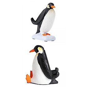 Animal Penguin Statue Desktop Phone Holder Stand for Tabletop